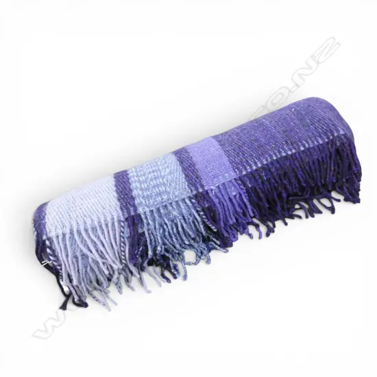 PURPLE WOOL BLANKET