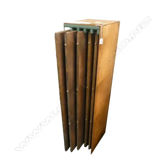 5 late 19thC walnut veneer TABLE EXTENSION LEAVES in original box. To fit 1220mm width table