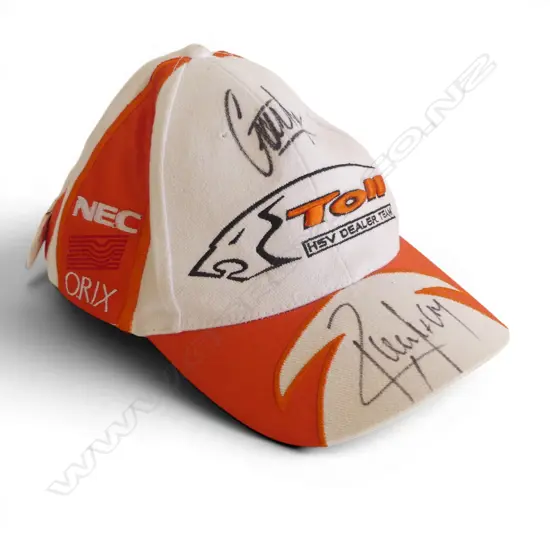 HOLDEN HSV  'TOLL' 2006/2007 CAP signed by the winners Garth Tander + Rick kelly