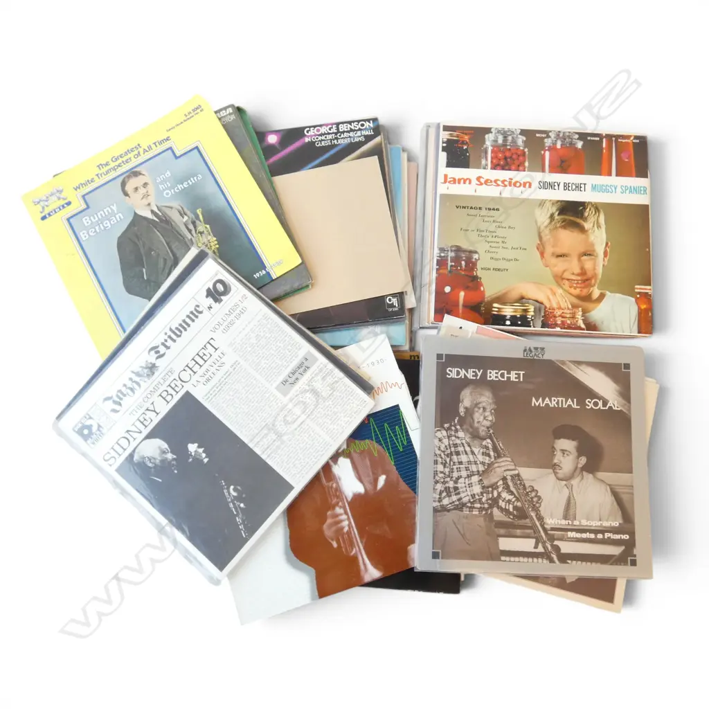 ASST. JAZZ LPs BIX BEIDERBECKE, GEORGE BENSON, SIDNEY BECHET etc Provenance: Ex Collection Wellington Choy Image 1++