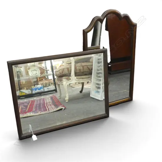 2 MIRRORS, WOODEN FRAMES 500x655mm