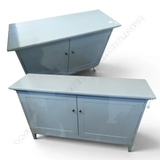 2 PAINTED CABINETS 1220x330x730 910x330x730mm