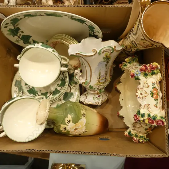 ASST. CHINA INCL. WEDGWOOD 'NAPOLEON IVY' PART DINNER SET ETC