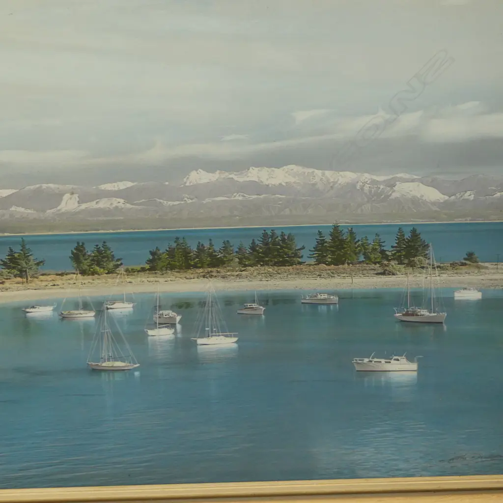 2 ELLIS DUDGEON PRINTS 'SPRING TIME ON THE AVON - CHRISTCHURCH' 390x495mm, 'NELSON HARBOUR - MCARTHURS RANGE' Image 1++