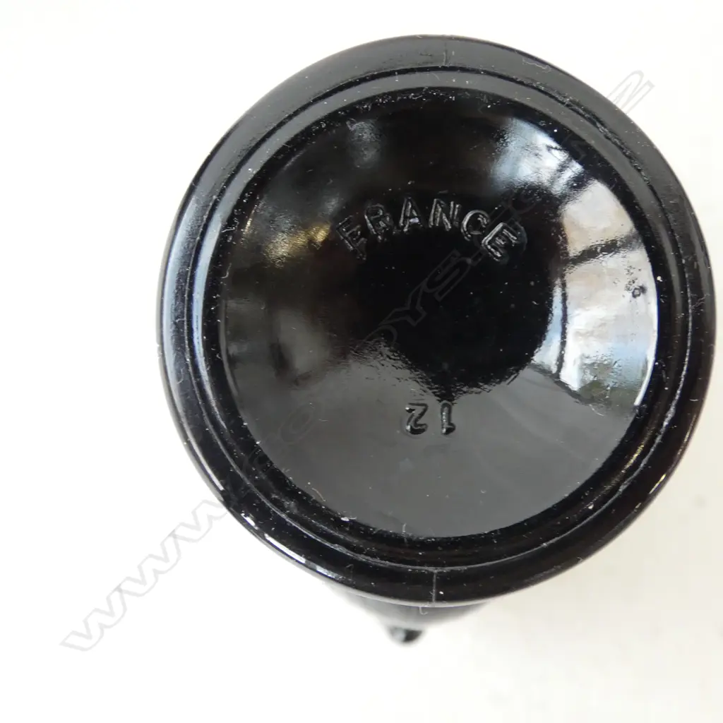 6 LUMINARC BLACK GLASS CHICKEN EGG CUPS H.70mm Image 1++