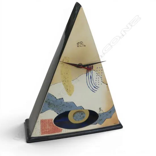 BRENDAN ADAMS STUDIO POTTERY CLOCK H.390mm