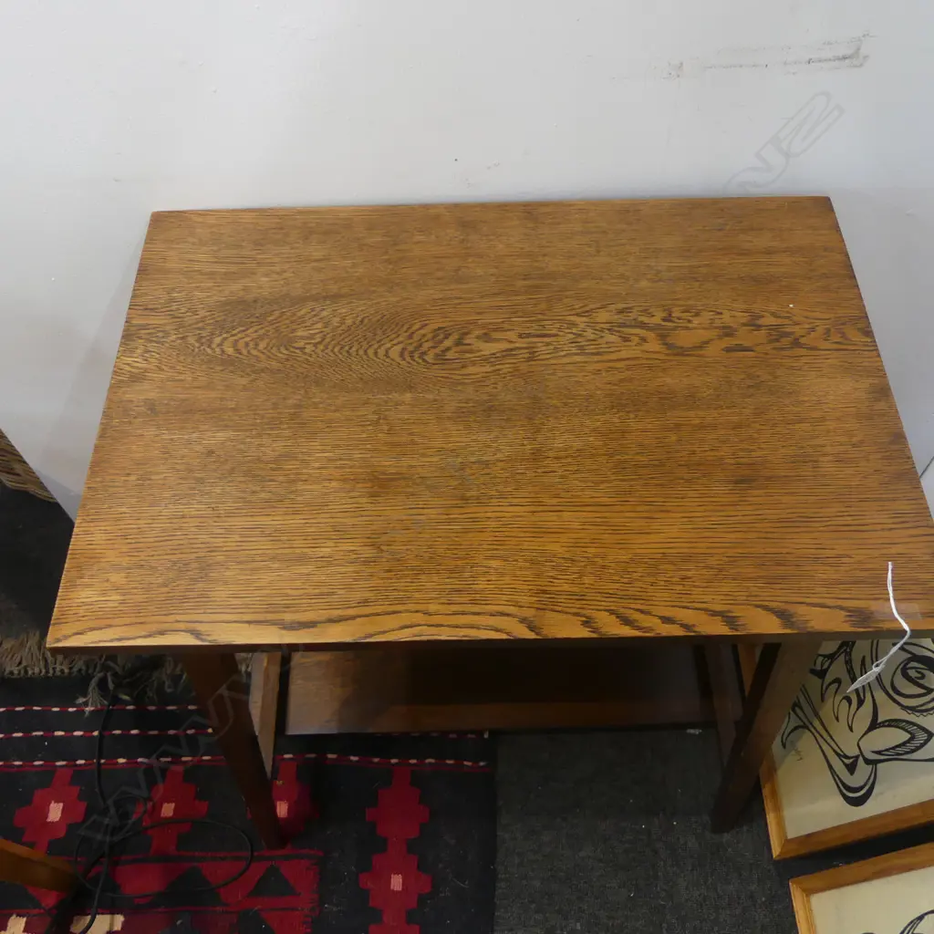 OAK ARTS & CRAFTS TABLE 610x420x700mm Image 1++