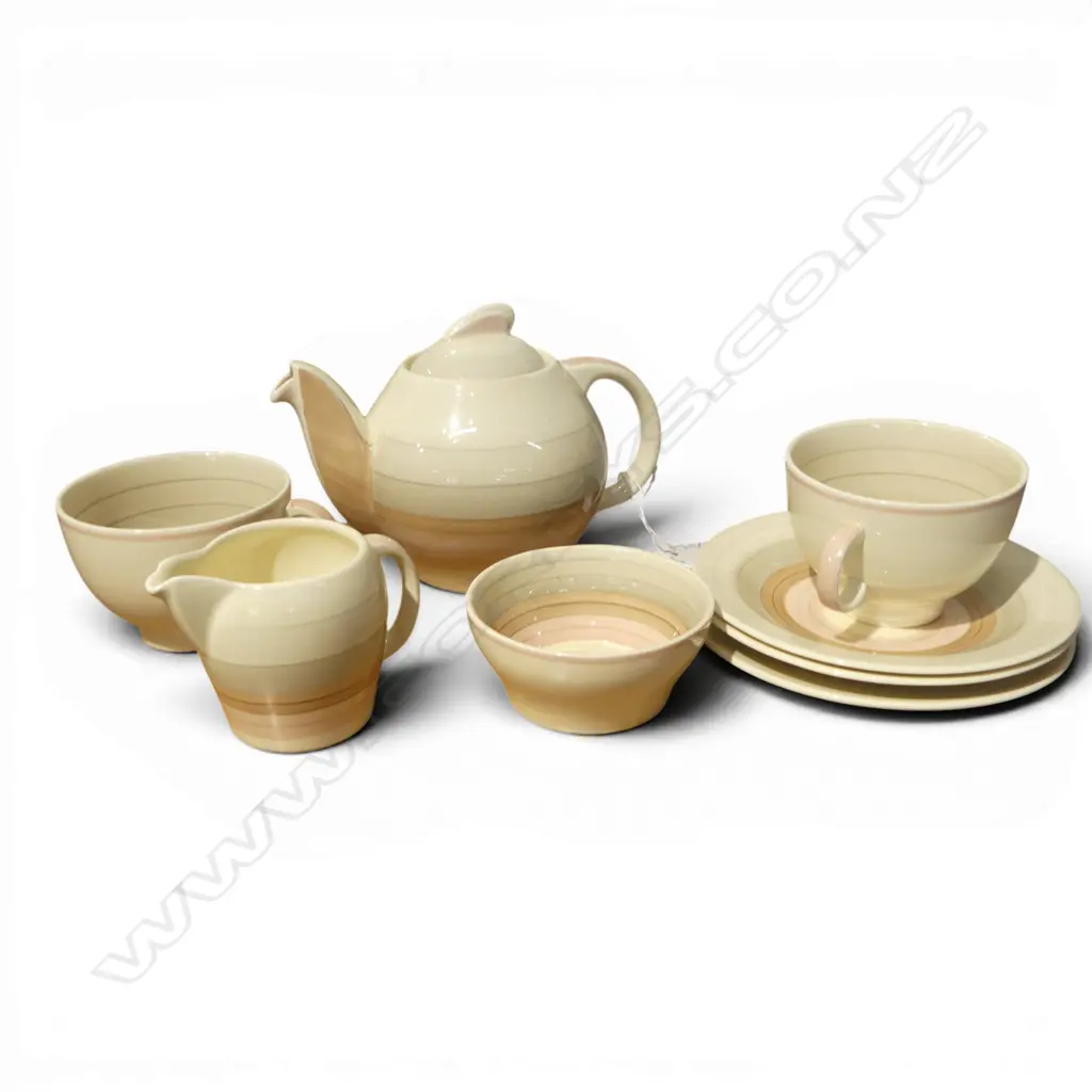 SUSIE COOPER 2 PLACE TEA SERVICE Image 1++