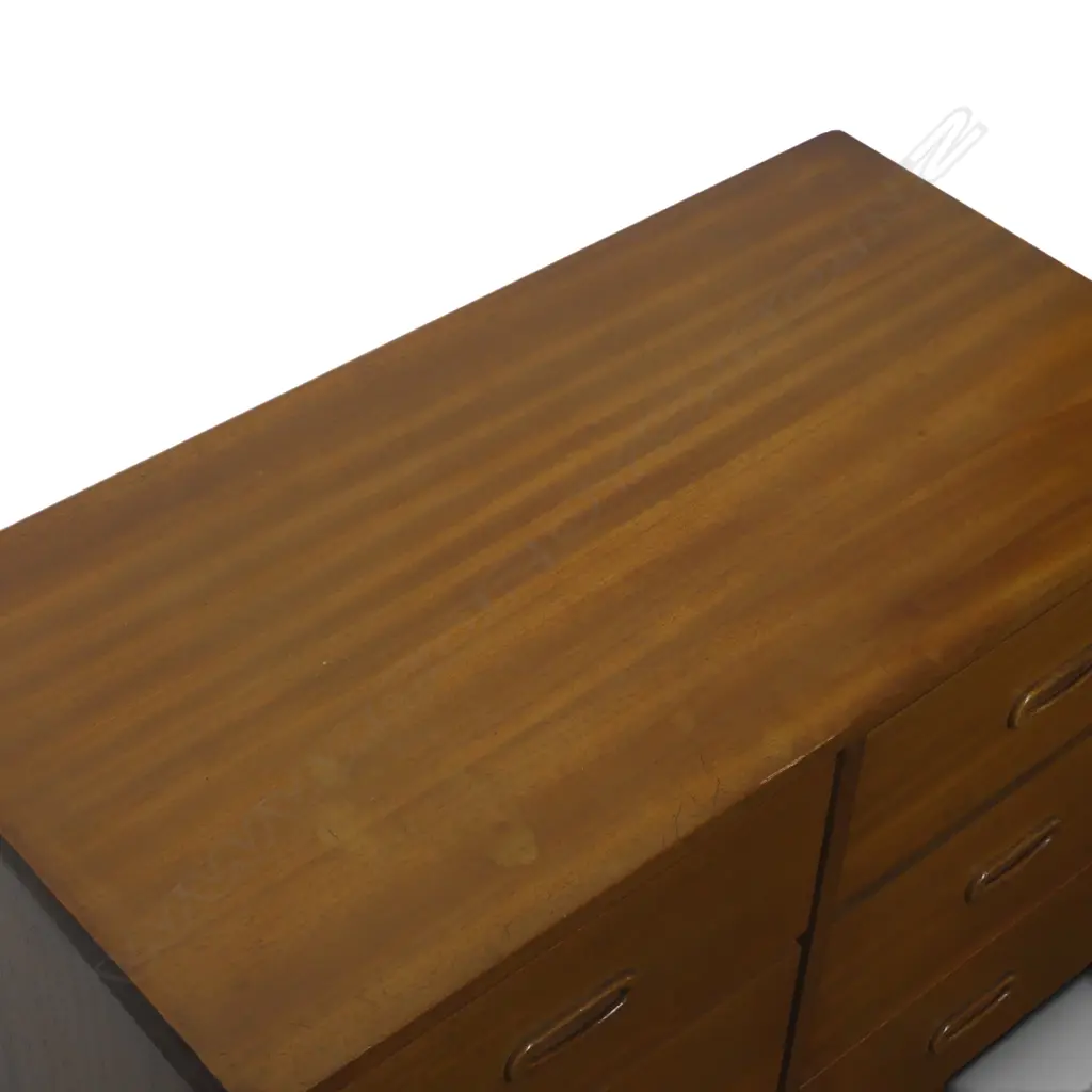 COMPACT RETRO MAHOGANY CHEST OF DRAWERS, 720 X 770 X 400MM Image 1++