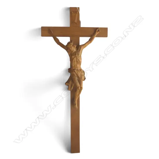 LG WOODEN CRUCIFIX H.800mm