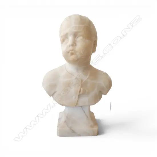 MARBLE BUST OF YOUNG BOY H.320mm