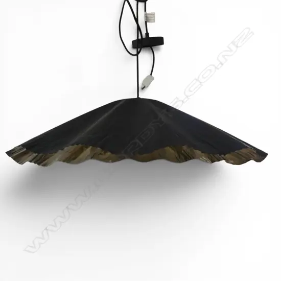 MODERN CRIMPED METAL PENDANT LIGHT 680mm dia