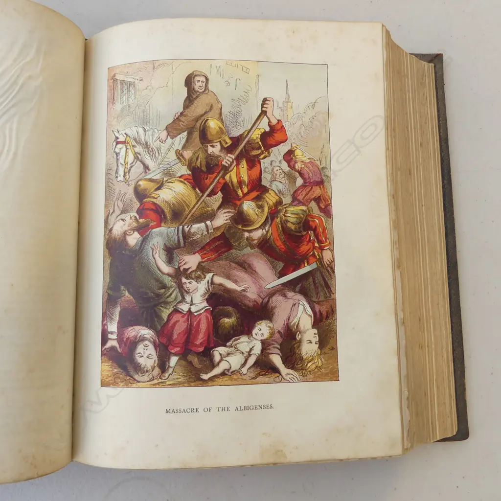 VICTORIAN BOOK 'FOXES BOOK OF MARTYRS' H.310mm Image 1++