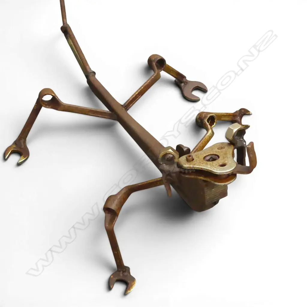 METAL SCULPTURE GARDEN ART LIZARD L1000MM   FOOT A/F Image 1++