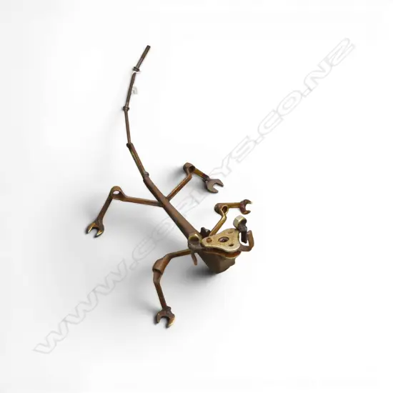 METAL SCULPTURE GARDEN ART LIZARD L1000MM   FOOT A/F