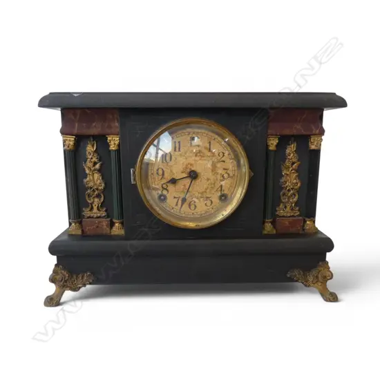 ANTIQUE MANTEL CLOCK W.385mm