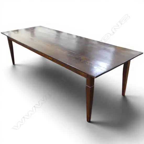 PLANK TOP DINING TABLE 2700x1010x750mm small subtle split in top about 300mm long