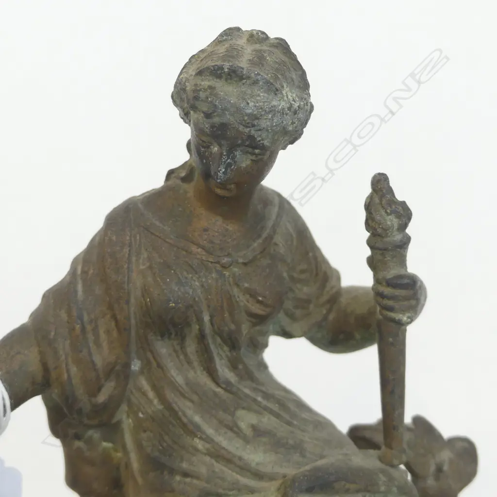 CAST METAL FIGURE OF A CLASSICAL FIGURE H.210mm Image 1++