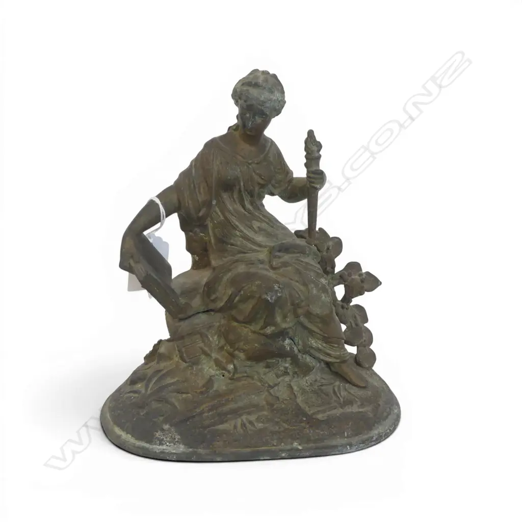CAST METAL FIGURE OF A CLASSICAL FIGURE H.210mm Image 1++