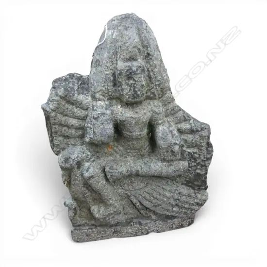 CARVED STONE INDIAN DEITY H.460mm