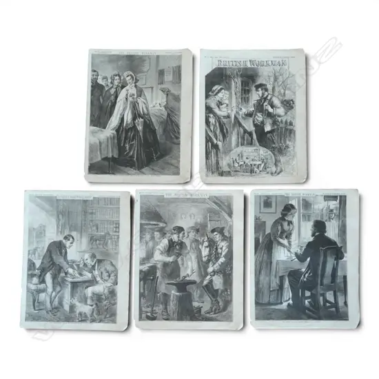 5 19thC ENGRAVING COVERS OF BRITISH WOMEN