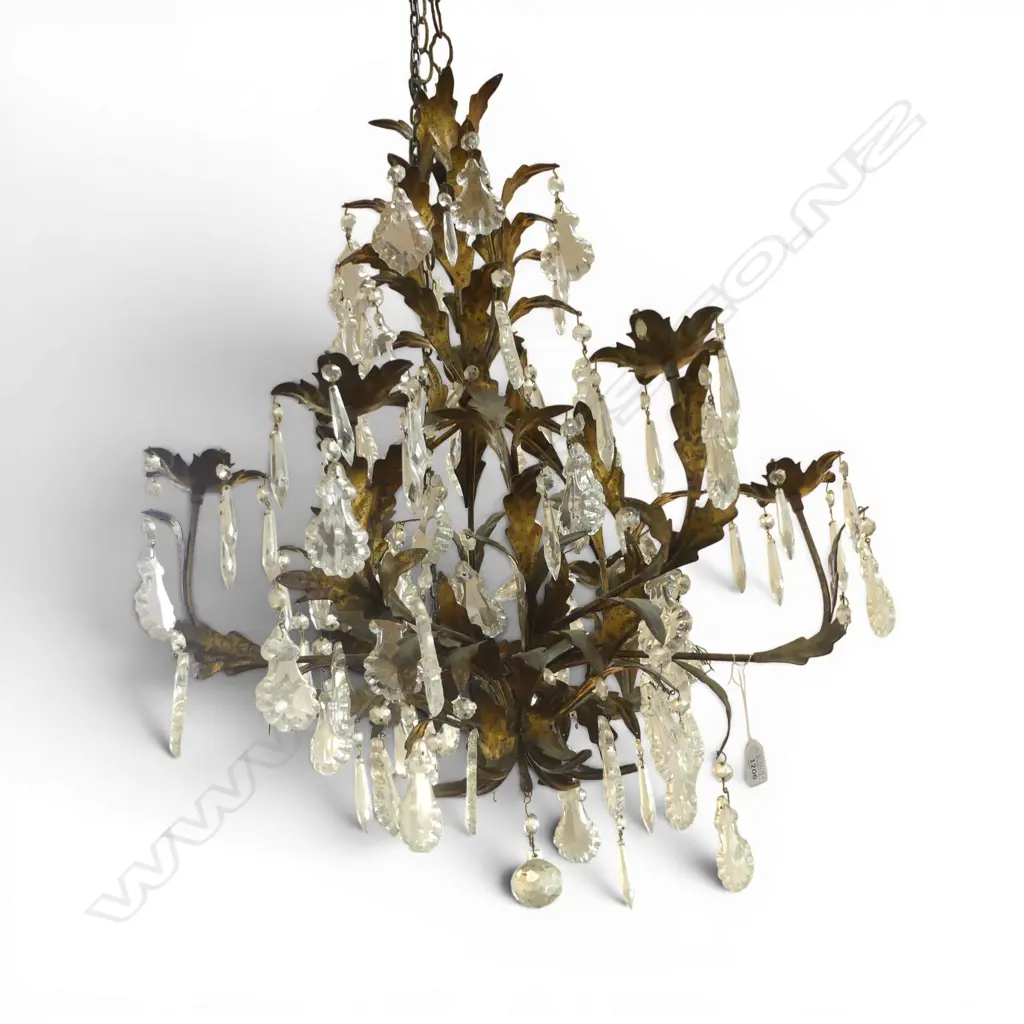 GILT METAL CHANDELIER H.700mm, 600mm dia Image 1++