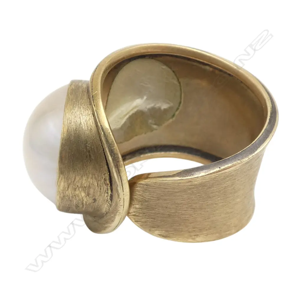 PELE JEWELLERY MABE PEARL RING SIZE P approx. Image 1++