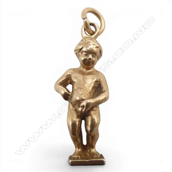 9ct MANNEKEN PIS CHARM english hallmarks 5.46gms
