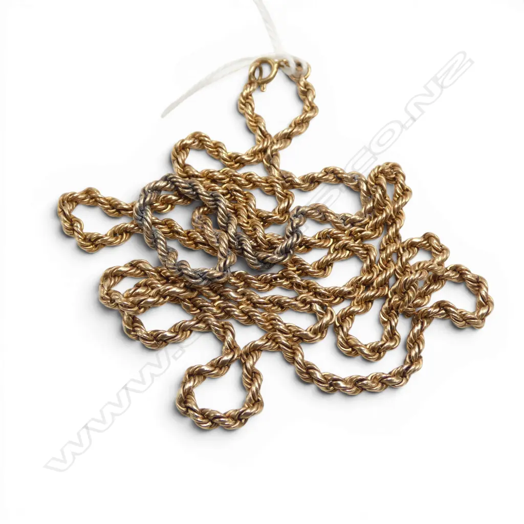 9CT NECKLACE L.720mm slighty discoloured to one side Image 1++