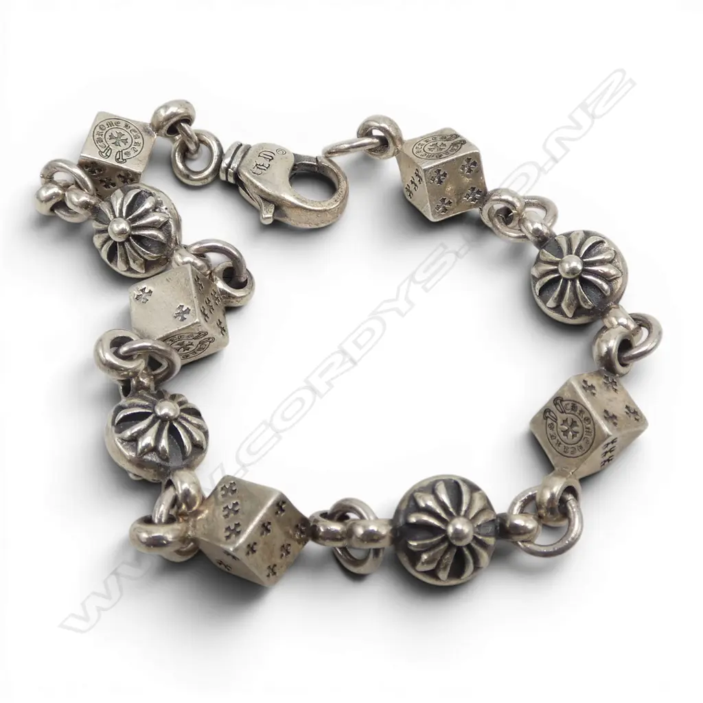 925 SILVER BRACELET L.195mm 31.9gms Image 1++