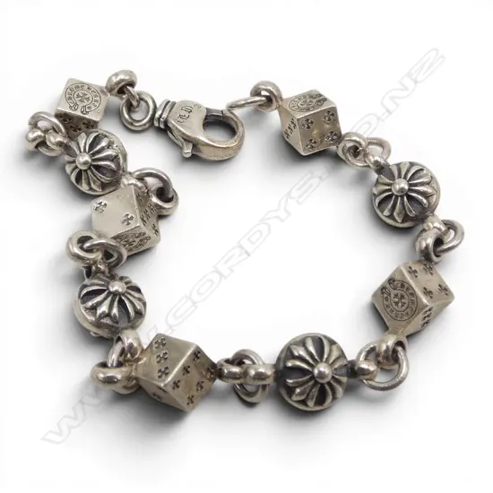 925 SILVER BRACELET L.195mm 31.9gms