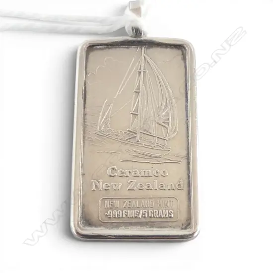 N.Z. .999 5gms SAILING INGOT