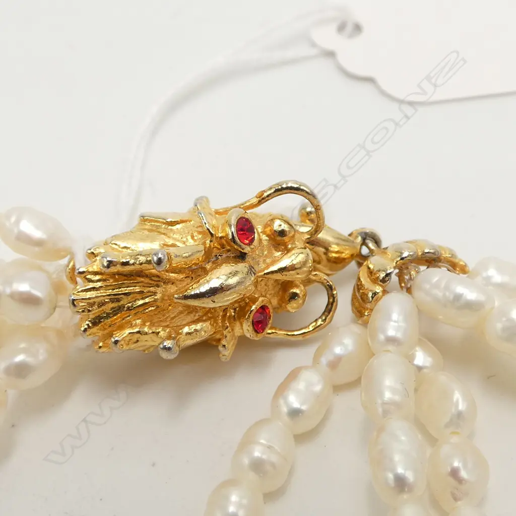 MULTI STRAND FRESH WATER PEARL NECKLACE, L.440mm Image 1++