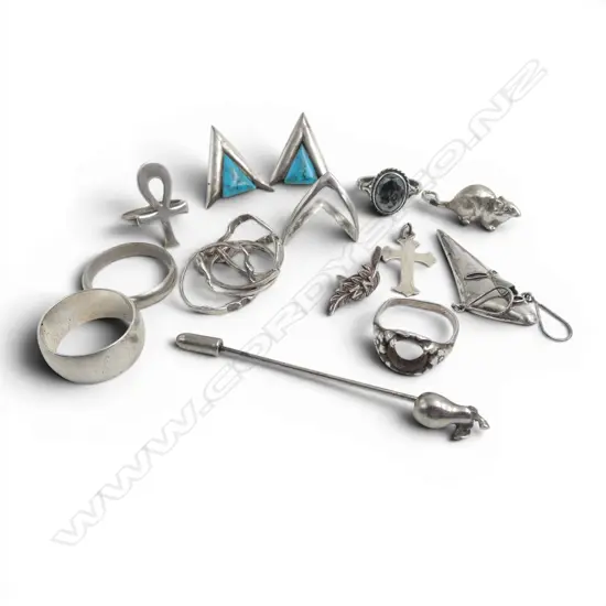 ASST. COSTUME & SILVER JEWELLERY some faults