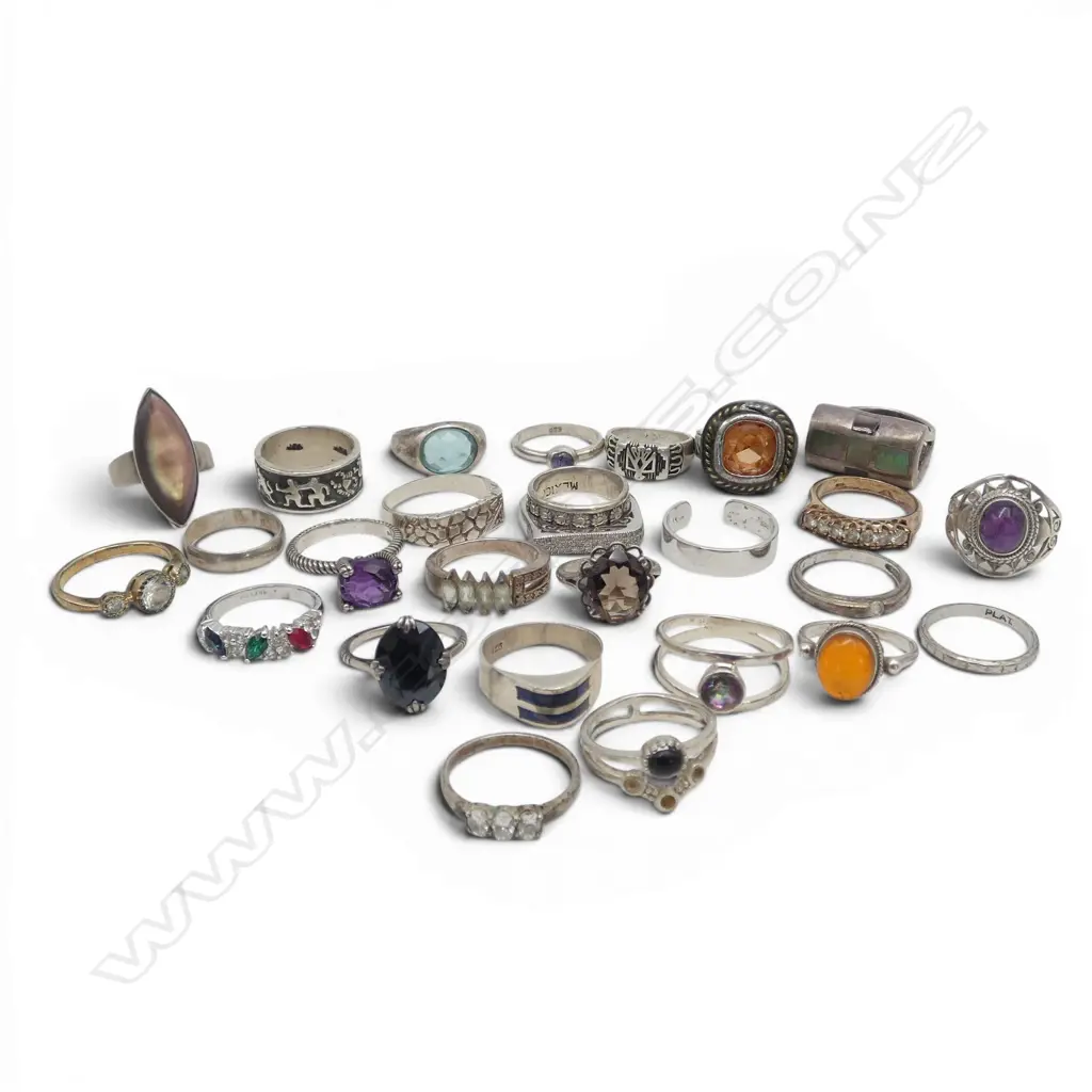 ASST. RINGS, SOME STG SILVER Image 1++