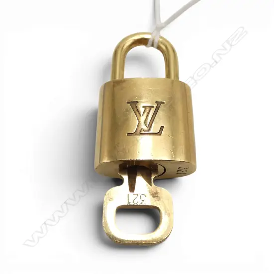 LOUIS VUITTON SML BRASS PADLOCK w KEY #321, authentication from myhaute.co.nz