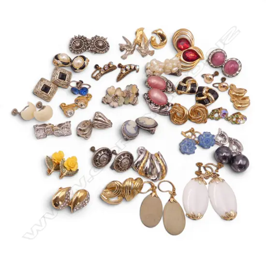 TWO BOXES OF VINTAGE SCREW AND CLIP ON EARRINGS