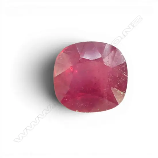 CUSHION CUT LOOSE RUBY, 4ct, treated