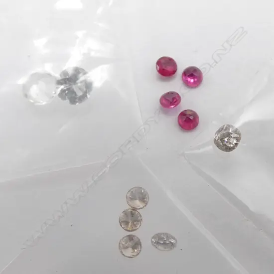 ASSTD TINY DIAMONDS/SPINELS/RUBIES (From the estate of jeweller Simon Misdale)