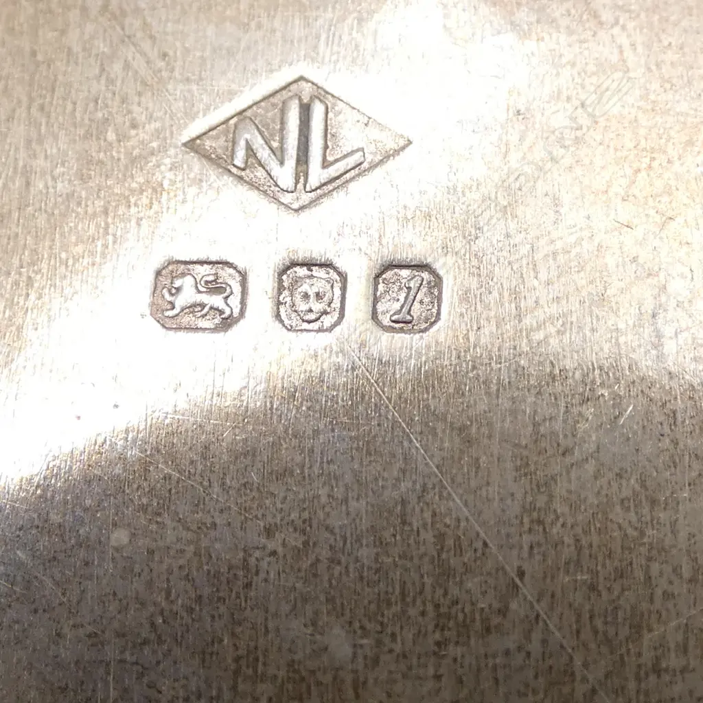 3 small STERLING SILVER TRAYS: Pr Zodiac emblemed + Pie crust edge. 83.7gms Image 1++