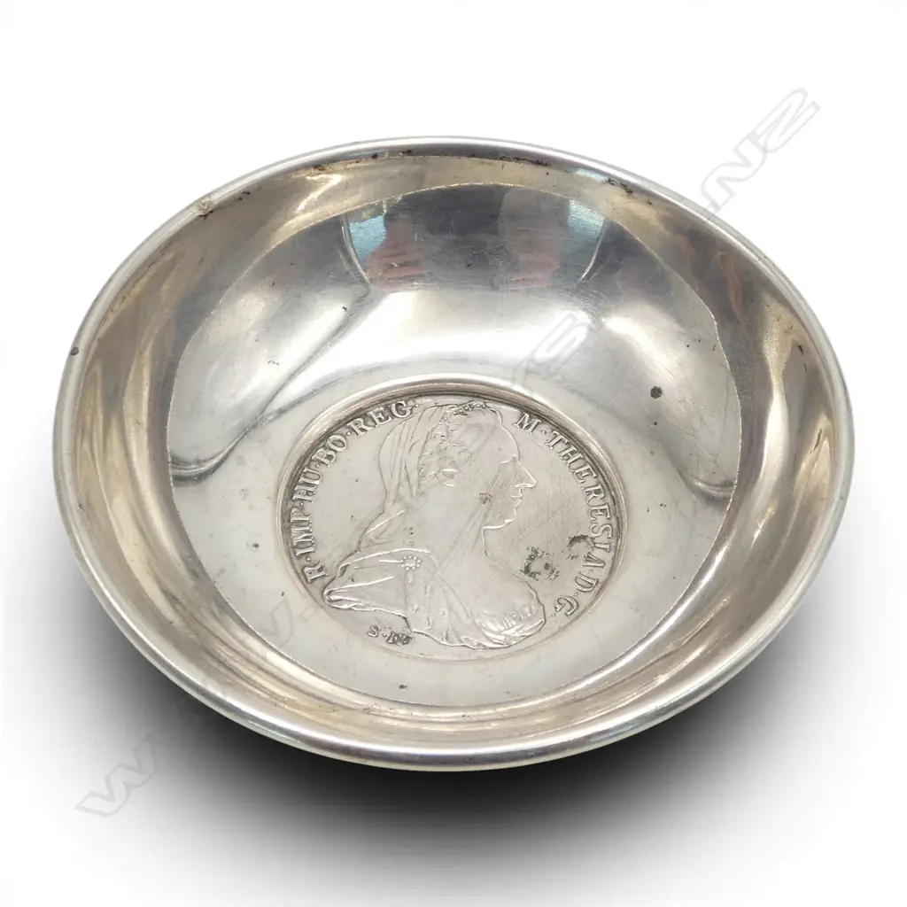 SILVER MARIA THERESIA THALER BOWL 68gms Image 1++