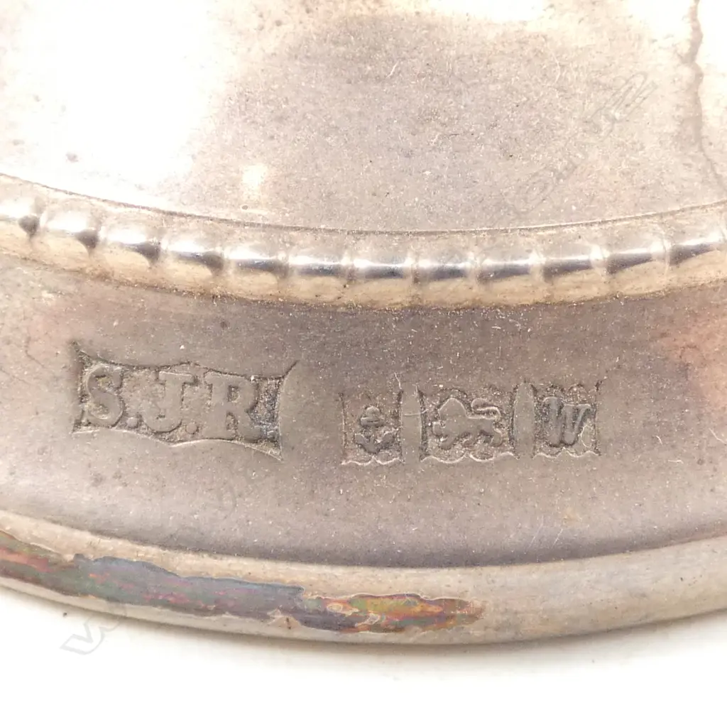PR SILVER SHORT COLUMN CANDLE STICKS Birmingham 1971. H.65mm. Filled bases. Faulted Image 1++