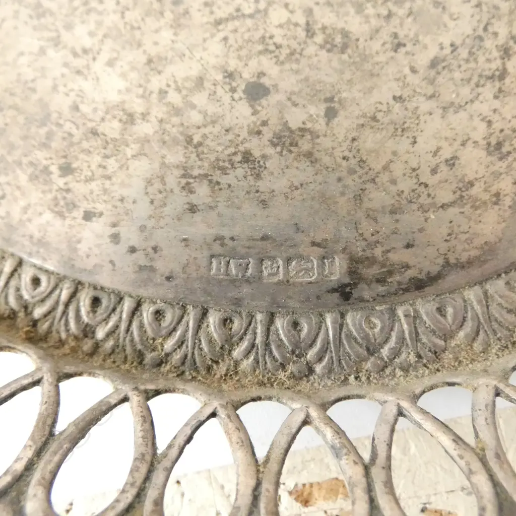 STG SILVER OVAL DISH, SHEFFIELD 1903 150x110mm 74gms Image 1++