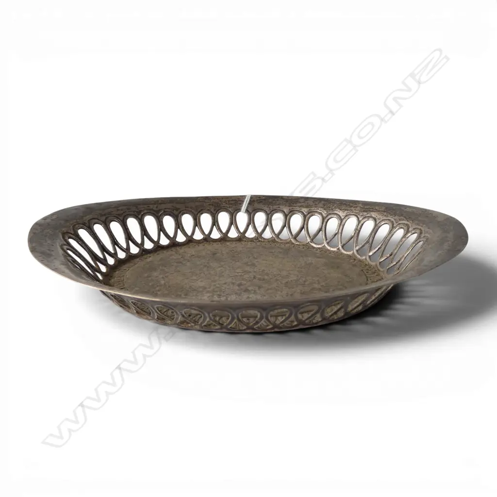 STG SILVER OVAL DISH, SHEFFIELD 1903 150x110mm 74gms Image 1++