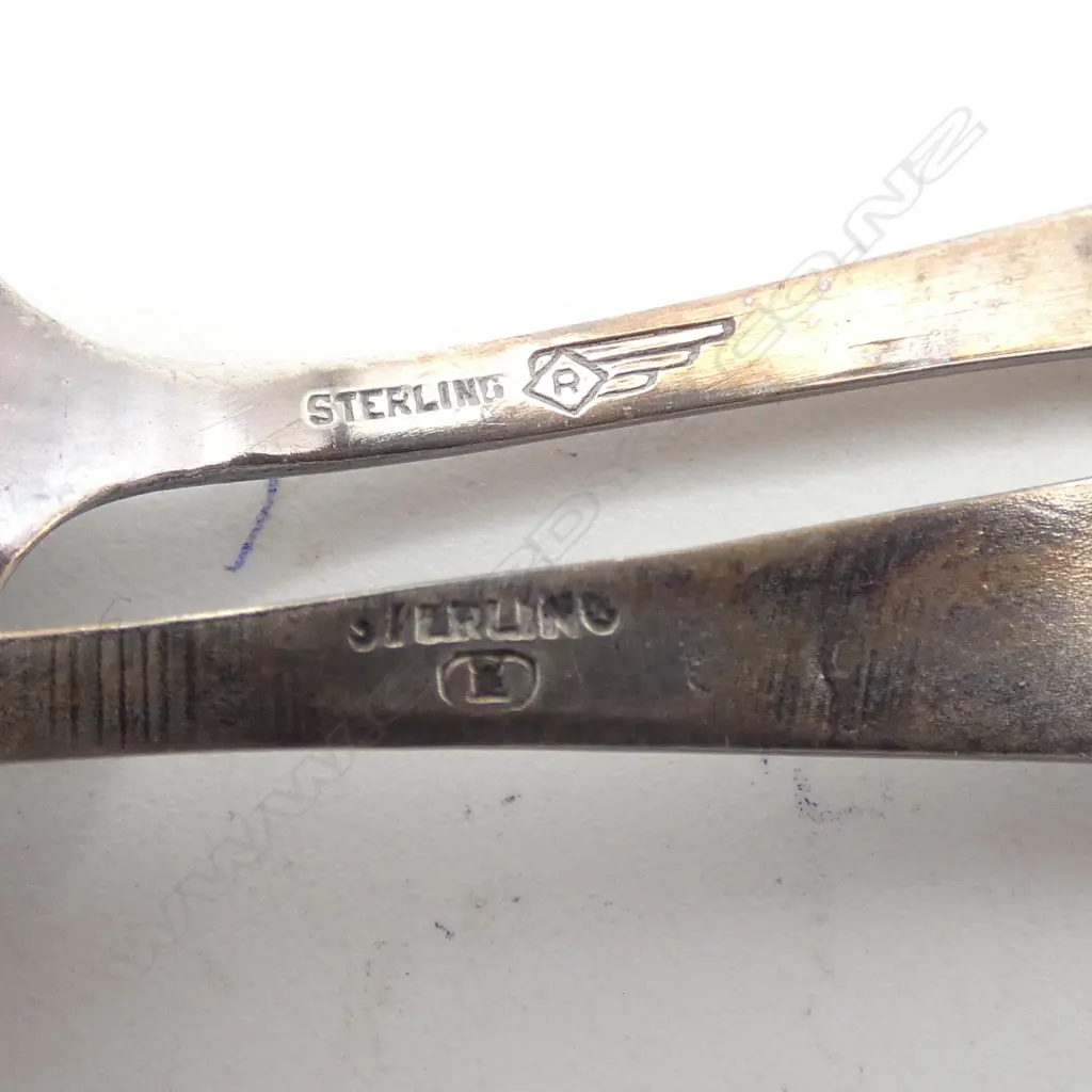 8 STG SILVER TEASPOONS ETC 78gms (SMALL FORK 800) + WEIGHTED VASE H.120mm AF Image 1++