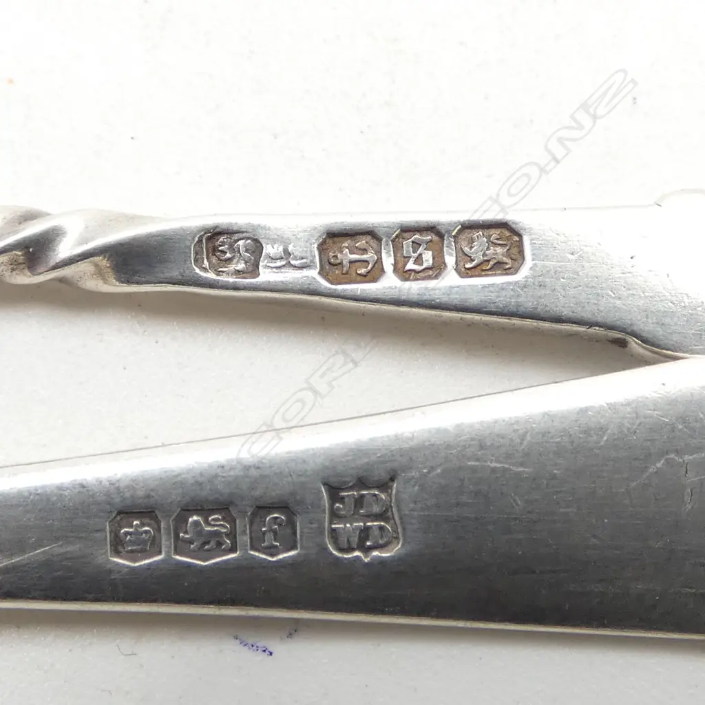COLLECTION OF 11 STG SILVER SPOONS 122gms TW Image 1++