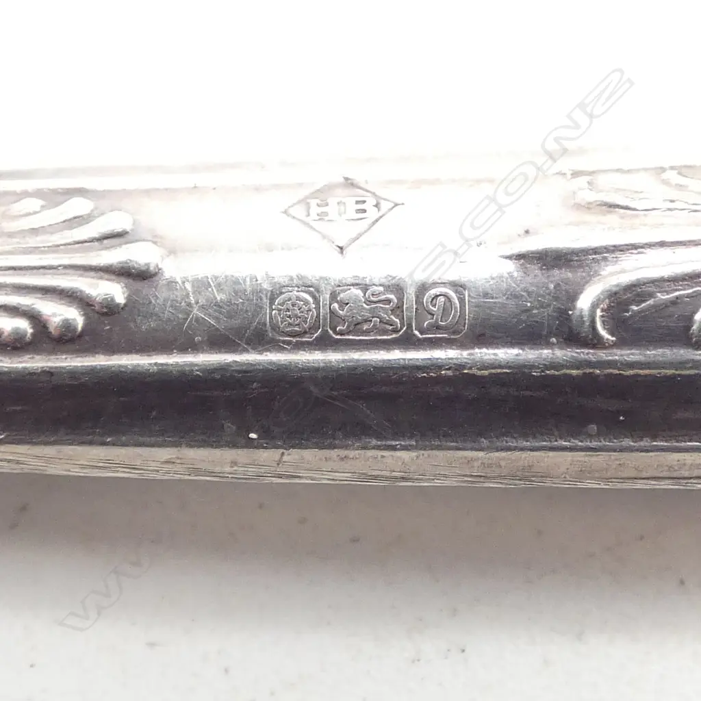 Silver King's pattern handled butter knife steel blade. London 1978. Image 1++