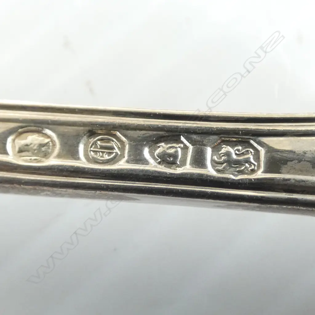 6 STG SILVER TABLE FORKS, GEORGE ADAMS, LONDON 1849 L.205mm 535gms Image 1++