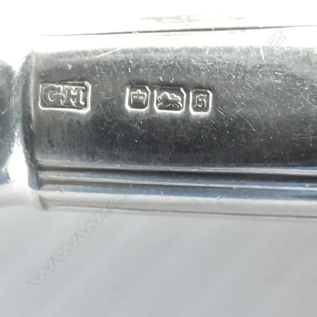 9 KNIVES w. STG SILVER HANDLES, GEORGE HOWSON, SHEFFIELD 1910 L.270mm Image 1++