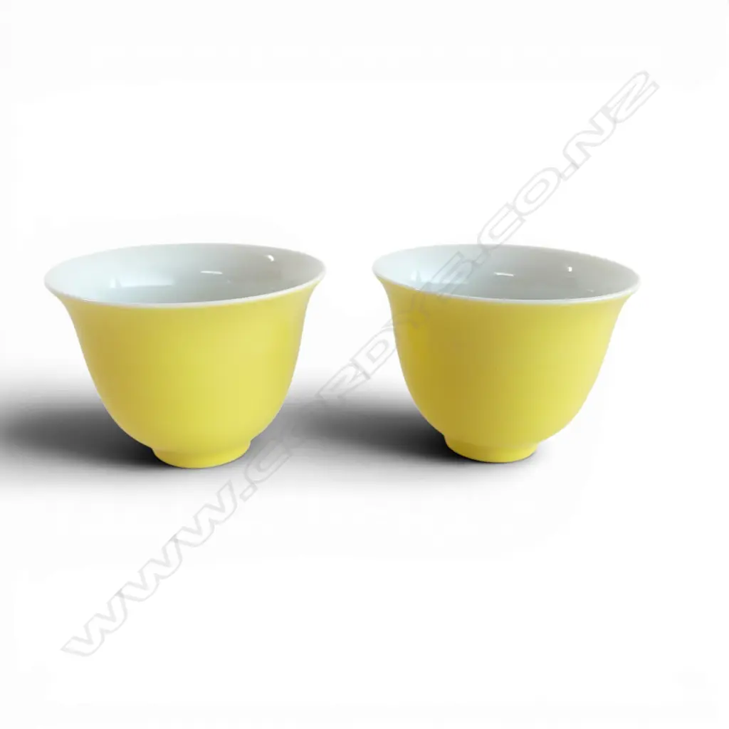 PR ORIENTAL CUPS, YELLOW GLAZE H.50mm Image 1++